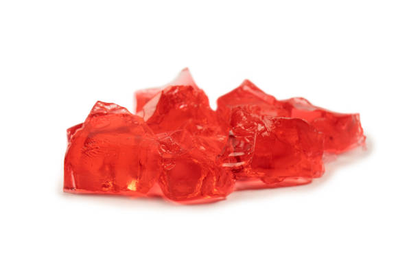 istock Sweet fruit jelly dessert isolated on a white background. 1672110196