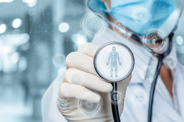 istock Of research and diagnosis of a patient using modern technologies. 1672139598