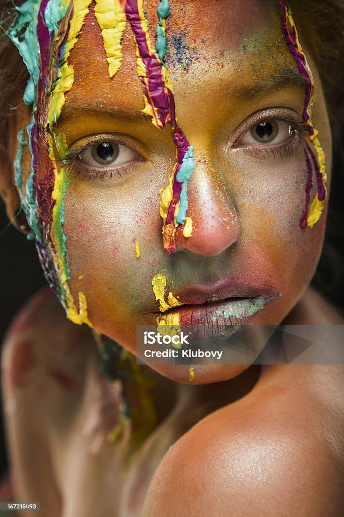 La bellezza colorata - Foto stock royalty-free di 20-24 anni