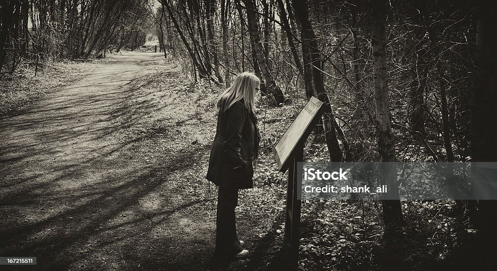 Landschaft zu Fuß - Lizenzfrei Anschlagbrett Stock-Foto