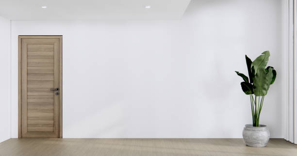 istock white Empty wooden room, Cleaning japan room interior, 3D rendering 1672171932