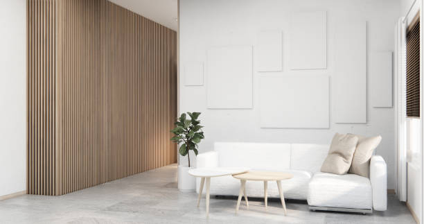 istock Sofa furniture and modern room interior design minimal. 1672174278