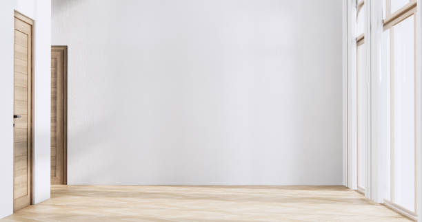 istock white Empty wooden room, Cleaning japan room interior, 3D rendering 1672175969