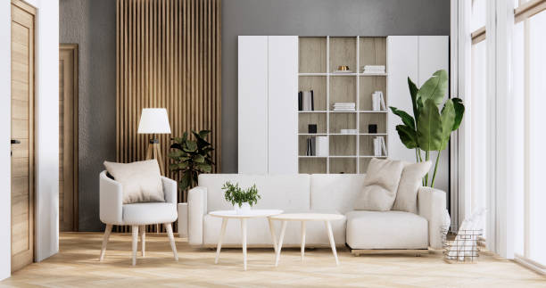 istock Sofa furniture and modern room interior design minimal. 1672175979