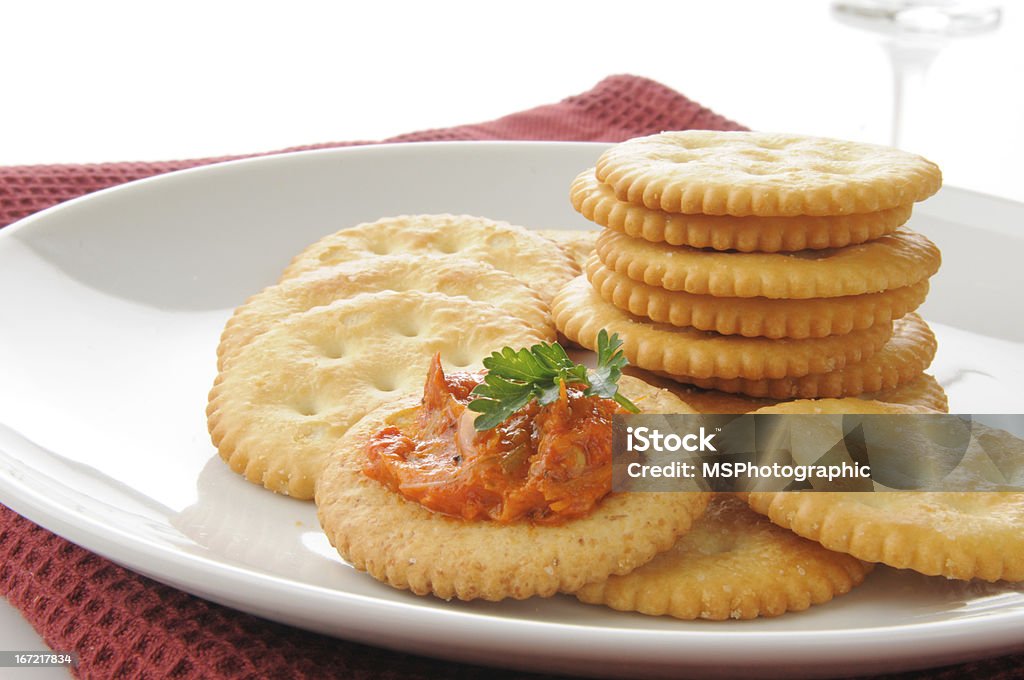 Bruschetta mit Cracker - Lizenzfrei Artischocke Stock-Foto