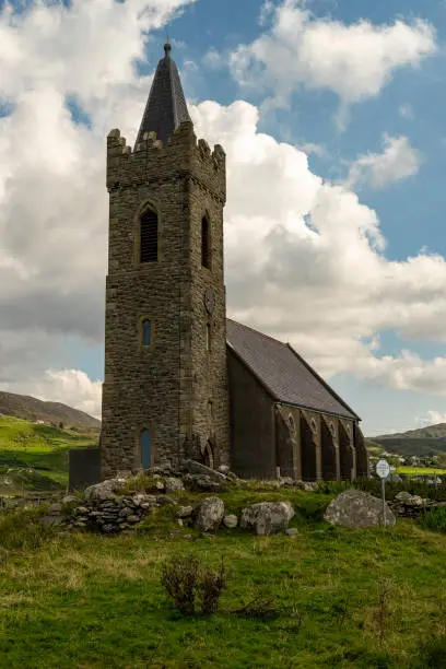 Photo of St. Columba's Church in Glencolumbkille, Donegal, Ireland