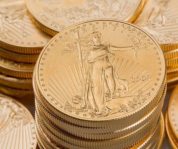 istock Collection of one ounce gold coins 167219106