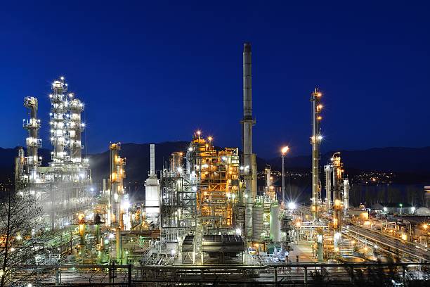 istock Oil refinery at night, Burnaby 167219108