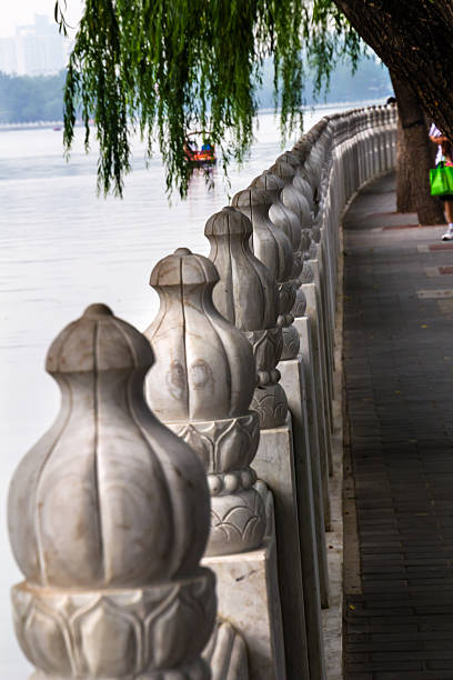 istock Stone Pillars Walkway Sidewalk Houhai Lake Beijing China 167220188