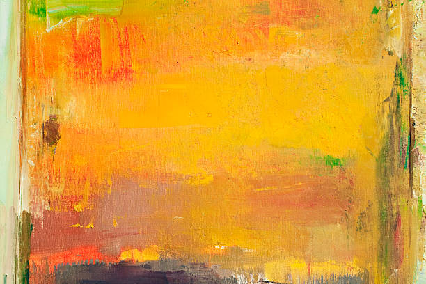 istock Abstract painted orange and green art backgrounds. 167222792