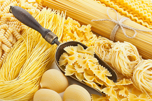 istock retro still life with assortment of uncooked pasta 167223341