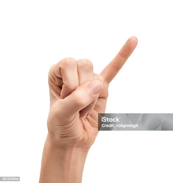 The Letter I Using American Sign Language Stock Photo - Download Image Now - Alphabet, American Sign Language, Beauty