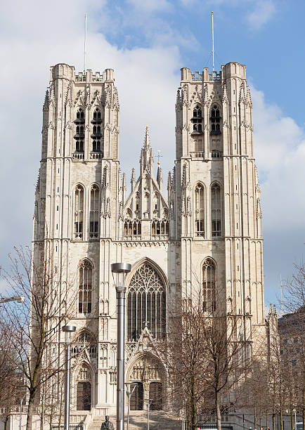 istock Cathedral of St Michael in Brussels 167225945
