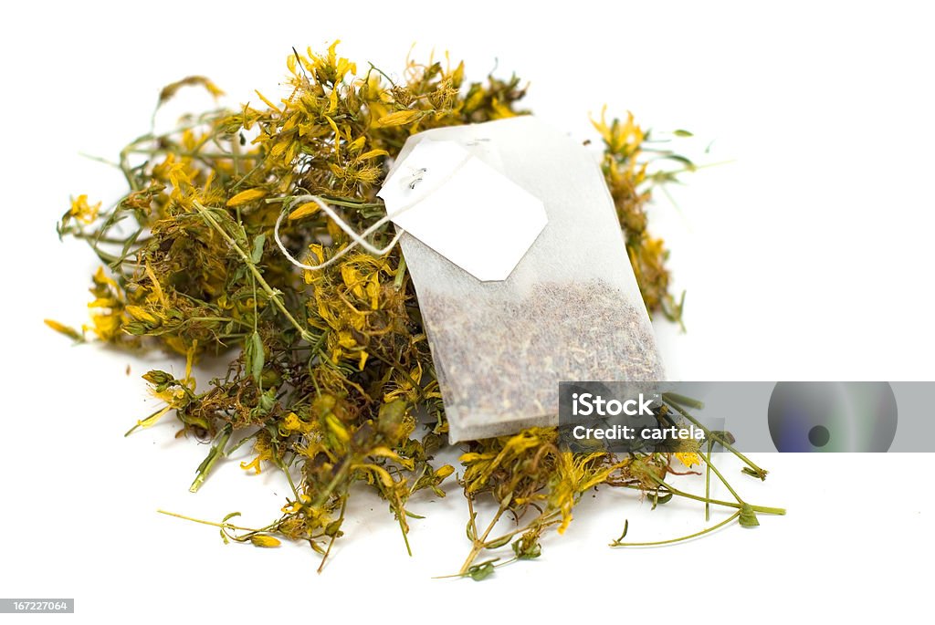 O saco de chá de Hypericum - Royalty-free Alimentação Saudável Foto de stock