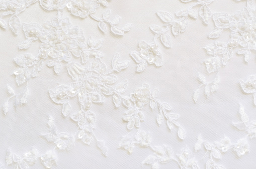 White wedding lace for background