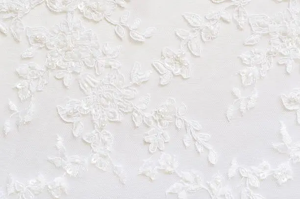 White wedding lace for background