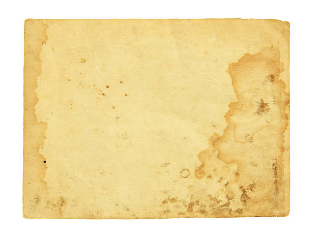 水した紙 - retro revival brown paper messy ストックフォトと画像