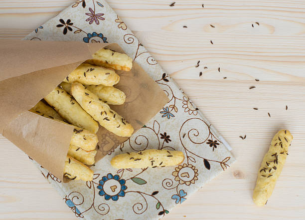 istock Salty bread sticks with caraway 167229411