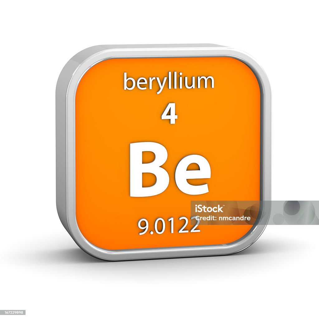 ベリリウム資料のサイン - インフォグラフィックのロイヤリティフリーストックフォト
