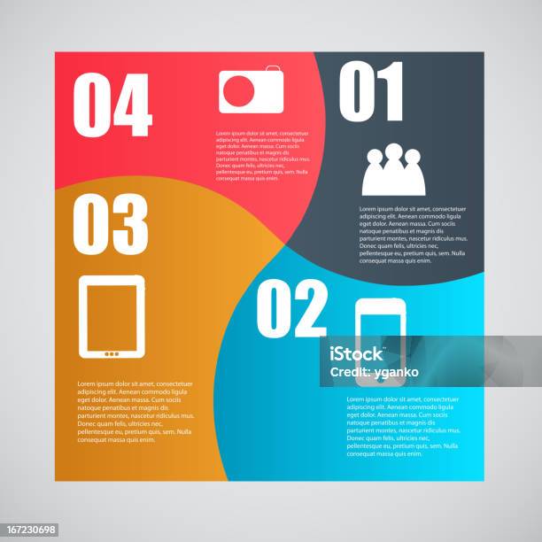 Infográfico Design De Modelo De Ilustração Vetorial - Arte vetorial de stock e mais imagens de Abstrato