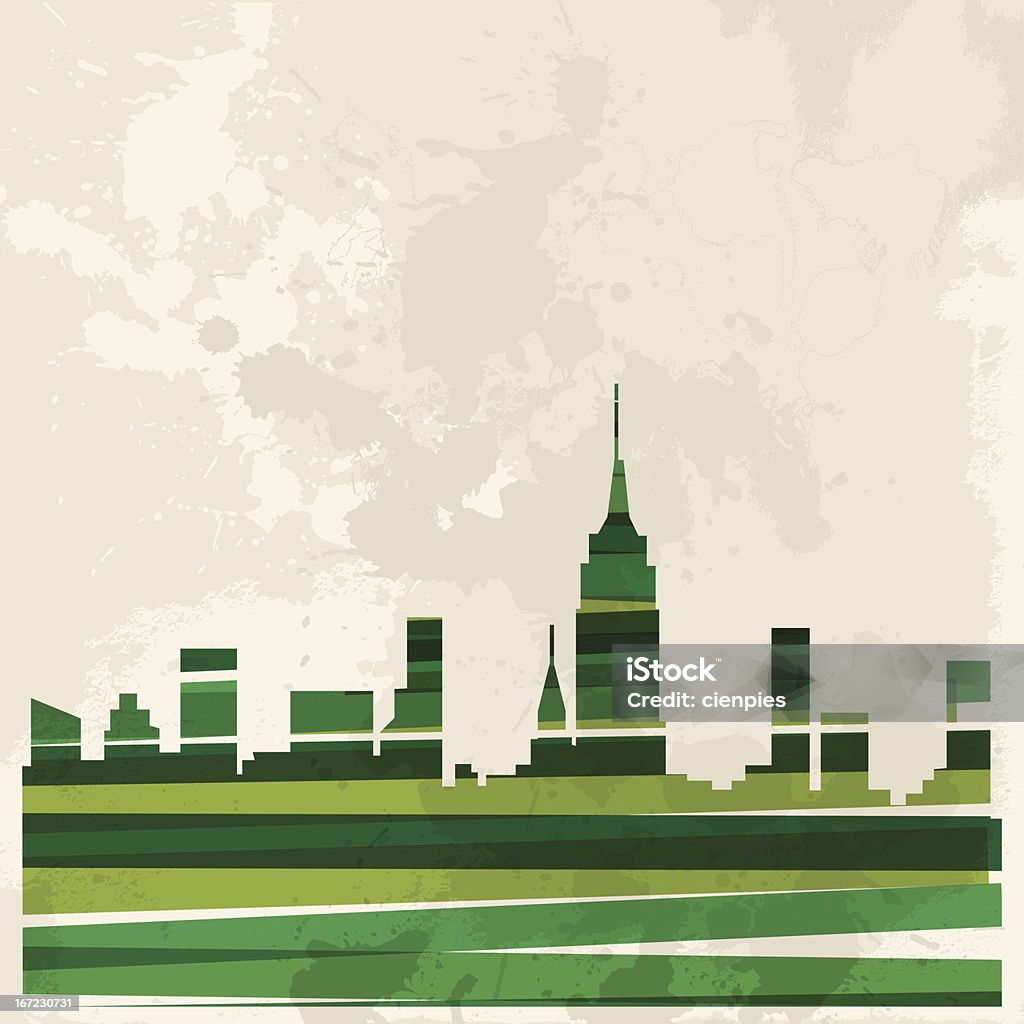 Разнообразие зеленый Город - Векторная графика Без людей роялти-фри