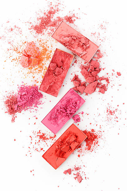 istock Cosmetic powder brush on white background 167230878