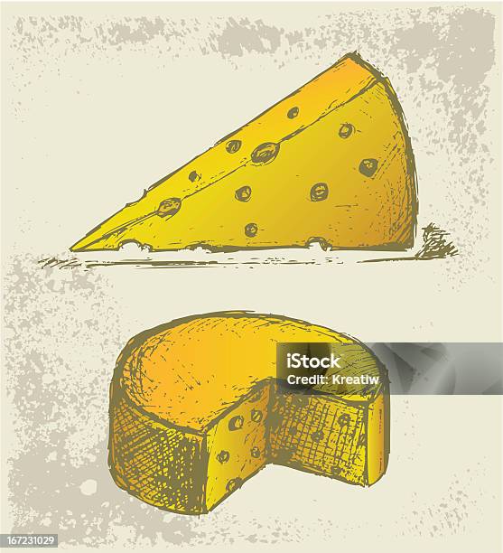 Ilustración de Piezas De Queso y más Vectores Libres de Derechos de Alimento - Alimento, Ilustración, Imágenes