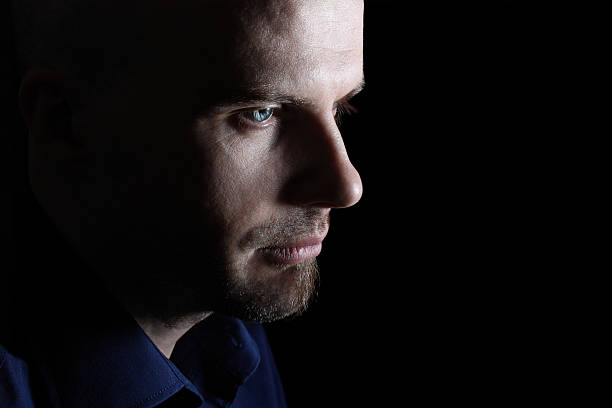 istock Male face close up 167231107