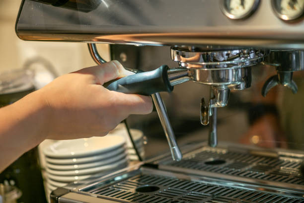 istock Making two cups of fresh espresso coffee 1672323450