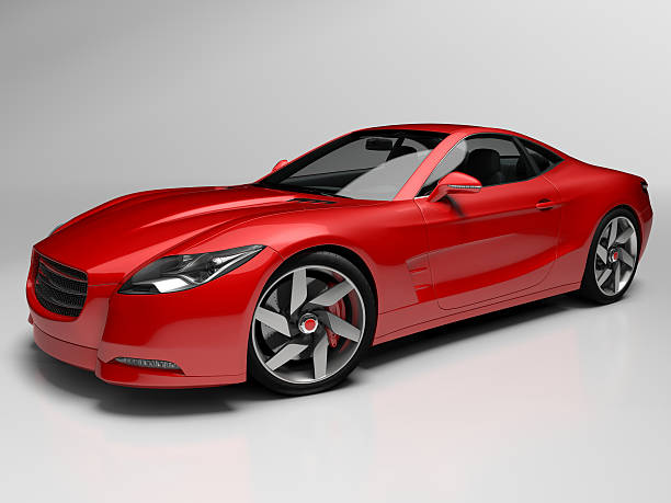 Red sport car.