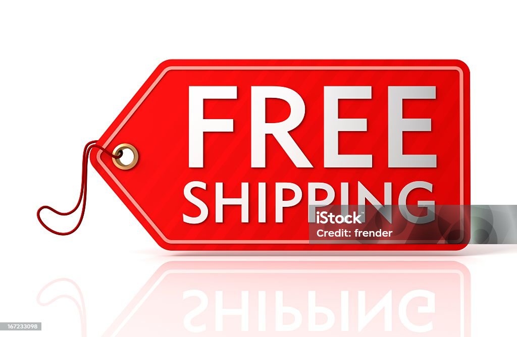 free shipping tag Freedom Stock Photo