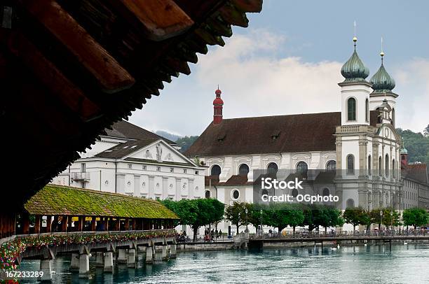 Exterior Of The Jesuit Church In Lucerne Switzerland Stock Photo - Download Image Now
