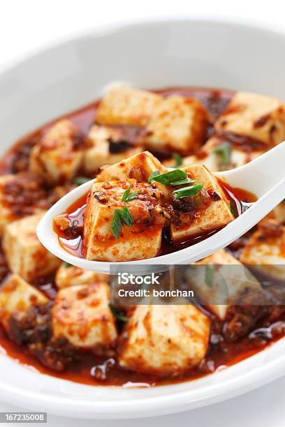 Tofu Sichuan Estilo De Mapo - Fotografias de stock e mais imagens de Mapo Tofu - Mapo Tofu, Almoço, Comida chinesa