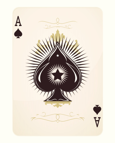 Ace of Spades - vector illustration