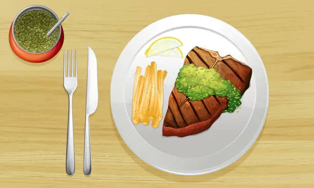 Vector illustration of Food