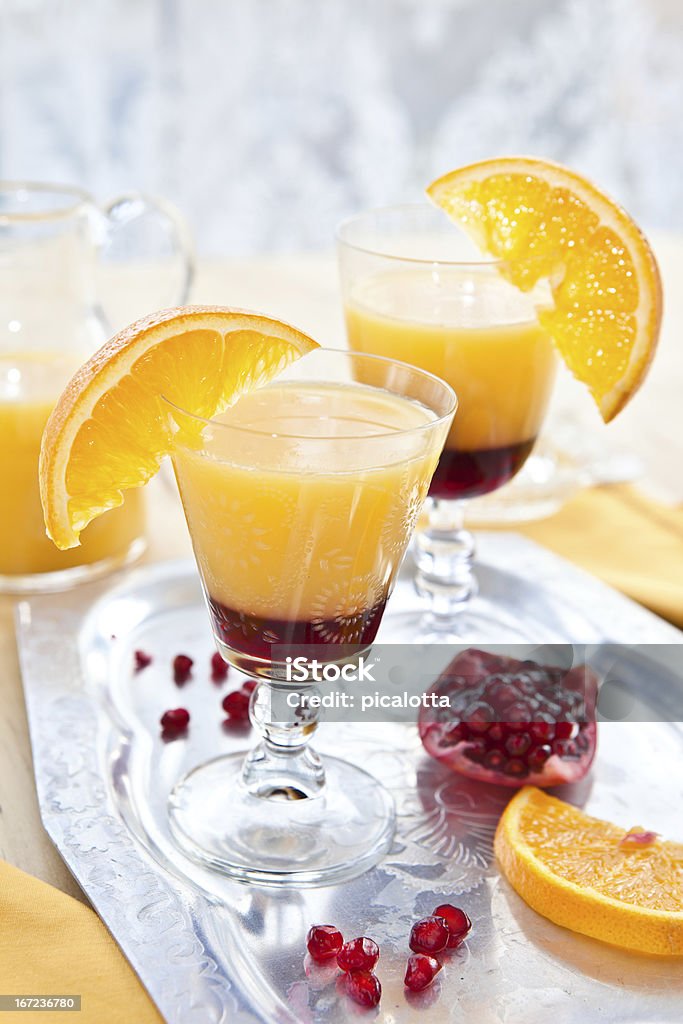 Sumo de laranja com grenadine/tequila sunrise - Royalty-free Amarelo Foto de stock