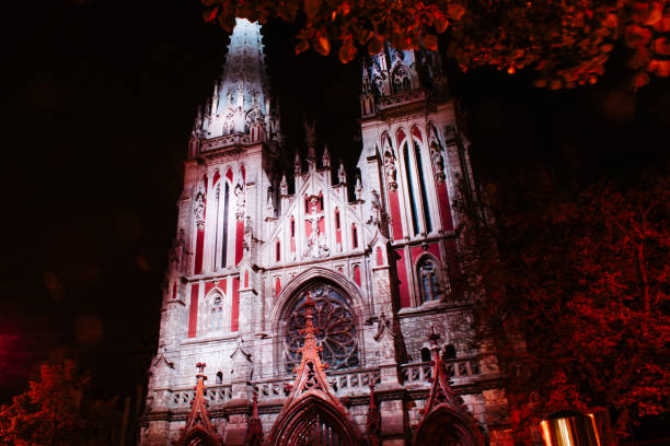 istock Illuminated Church of St. Nicholas 1672369238