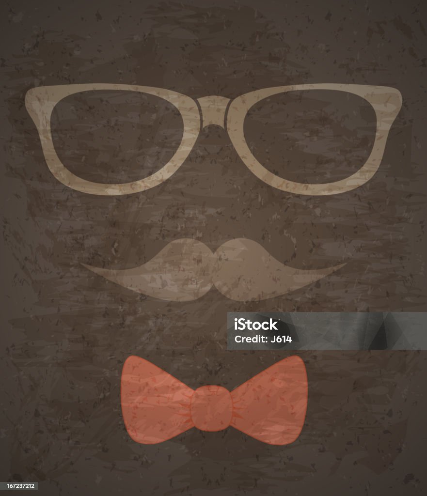 Hipster acessórios - Vetor de Gravata-borboleta royalty-free