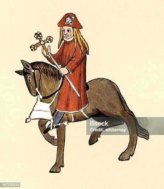 Canterbury Tales The Pardoner Stock Illustration - Download Image Now - Canterbury - England, Geoffrey Chaucer, Circa 14th Century