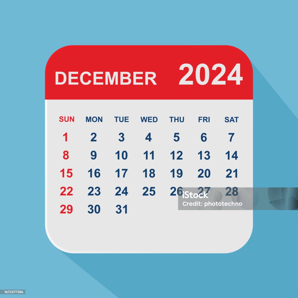 December 2024 Calendar Calendar Planner Design Template Week Starts On