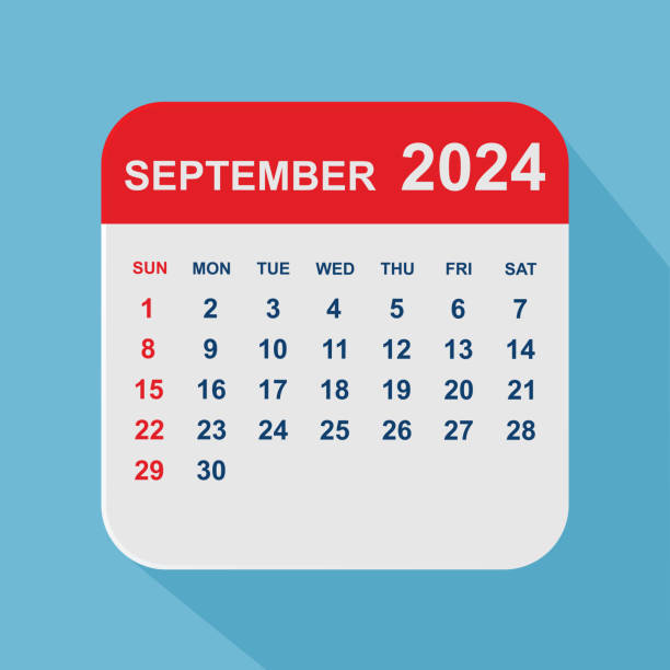 istock September 2024 calendar. Calendar planner design template. Week starts on Sunday. Business vector illustration 1672377294