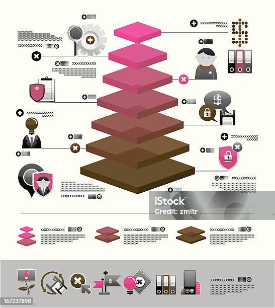 Volume Infografica E Web Icone - Immagini vettoriali stock e altre immagini di Affari - Affari, Analizzare, Attrezzatura