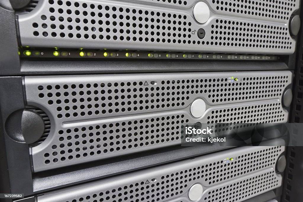 SAN (Storage Area Network - 로열티 프리 데이터 센터 스톡 사진