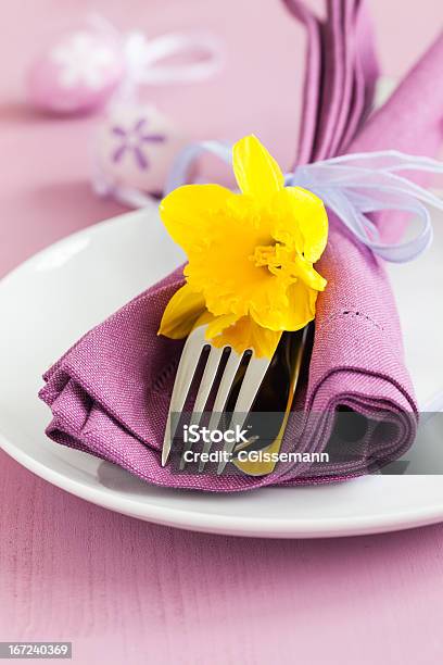 Ostern Tischdekoration Stockfoto und mehr Bilder von Blume - Blume, Brunch, Bunt - Farbton