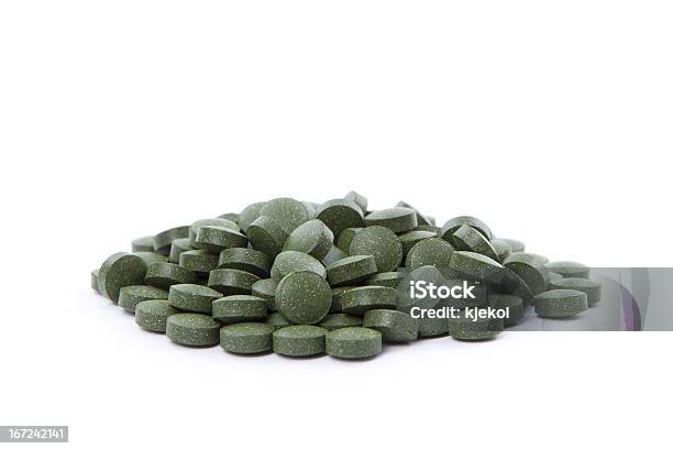 Foto de Chorella Tablets e mais fotos de stock de Alga - Alga, Chorella, Comida e bebida