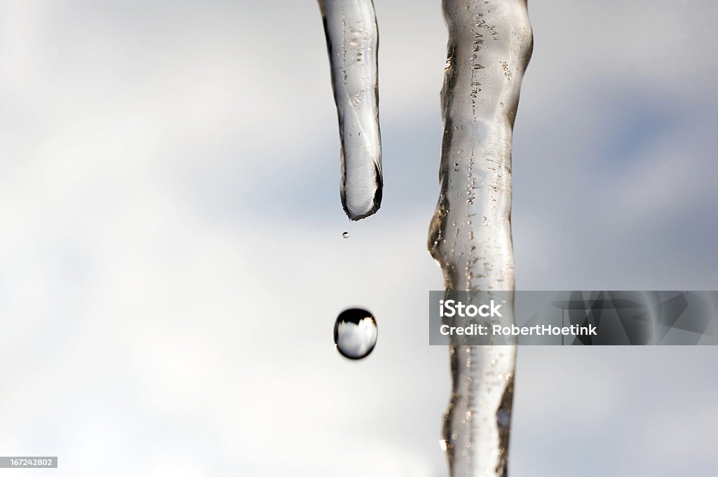 Drop von icicli - Lizenzfrei Eingefroren Stock-Foto