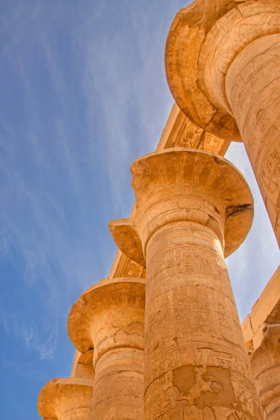 istock Ancient columns. Karnak Temple,. The Great Hypostyle Hall. Luxor. Egypt. 1672437118