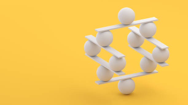 istock Webinars and Field Event Concepts, color block tower with elements on yellow background 1672442148