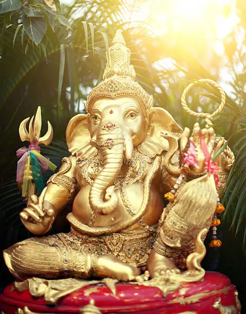 Gold GaneshaGold Ganesha. Shallow DOF - focus on the face