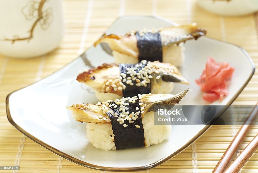 Unagi sushi - Foto de stock de Alimento libre de derechos